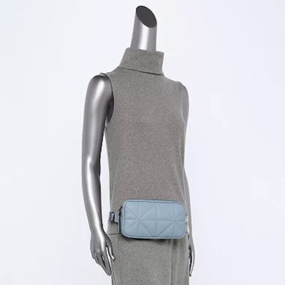 Simply Vera Vera Wang Chrissy Square Waist Pack Sling Bag Purse - Porpoise - NWT - Picture 3 of 6